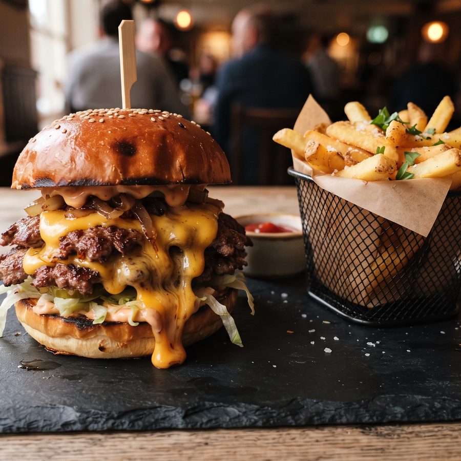 Agri Smash Burger, vom Kohlegrill